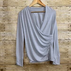 Cascade Sports Drape Activewear Blouse